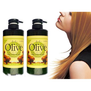 Bộ 2 chai dầu gội và xả Olive 800ml