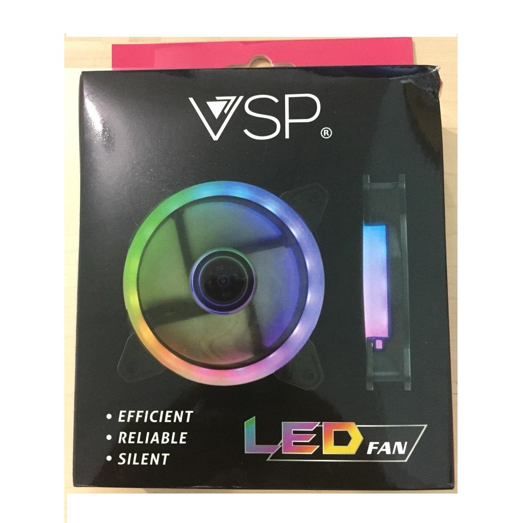 FAN CASE VSP 12CM LED DOUBLE CIRCLE