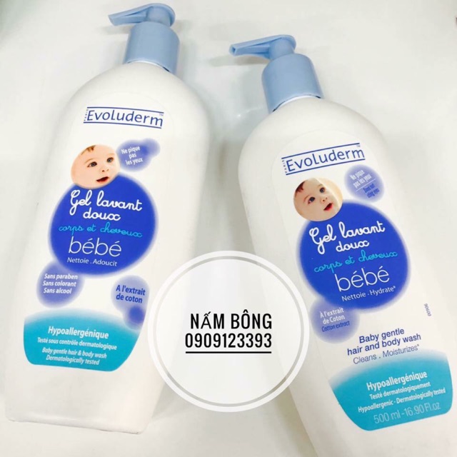 Tắm gội cho bé Evoluderm