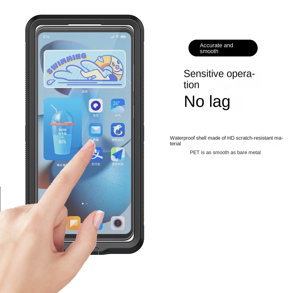 Ốp Điện Thoại Chống Nước IP68 Cho Xiaomi Redmi 10 9T Note 10 11 Pro 11E