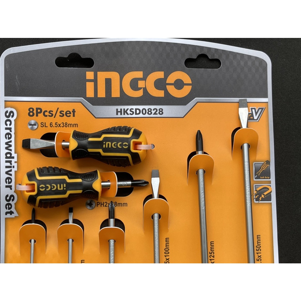 Bộ 8 tua vít đa năng Ingco HKSD0828