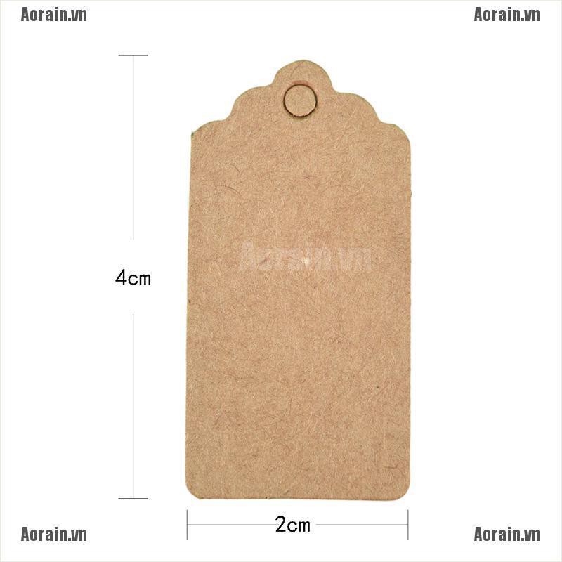 MT 100PCS Gift tag Hemp String Not Included Wedding Party Paper Tag Price Label Hang Tag NY