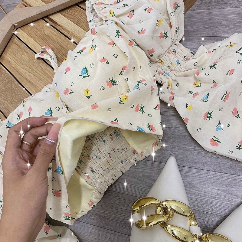 ÁO CRT CÚP NGỰC HOA NHÍ