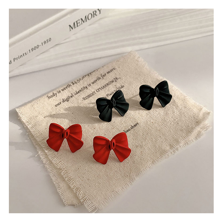 Khuyên tai nơ đơn giản xinh xắn điệu đà cho nữ