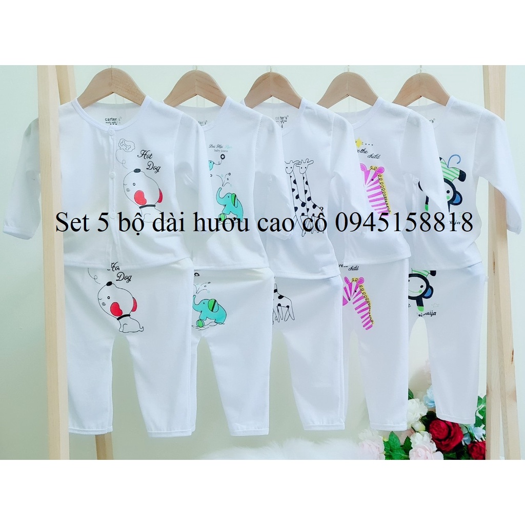 Set 5 bộ dài hươu cao cổ cho bé từ 3-14kg