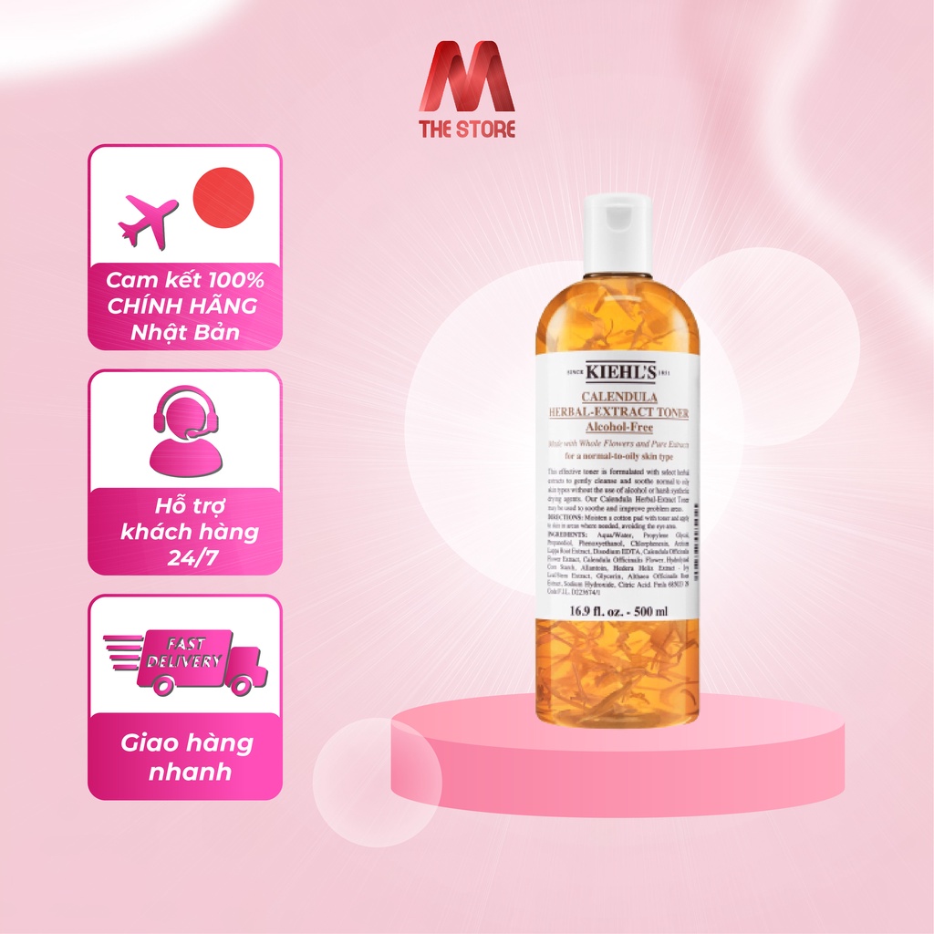 Toner hoa cúc cho da nhạy cảm 250ml - Calendula Herbal Extract Alcohol-Free Toner