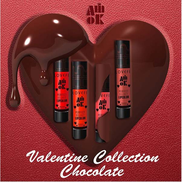 Son kem Amok Luxury Lovefit chocolate