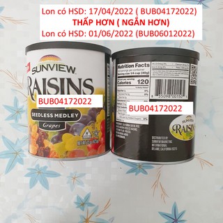 Nho Khô Sunview Raisins 425g