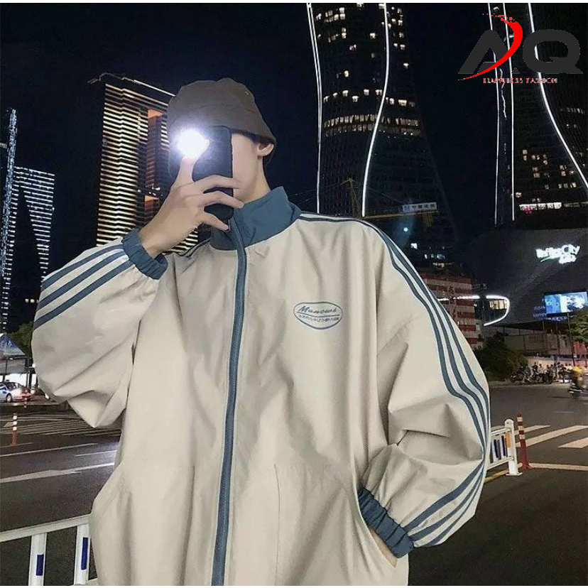 Áo khoác bomber thêu MARCUS áo dù bomber chất mero đẹp xịn xò chuẩn shop AQ STORE