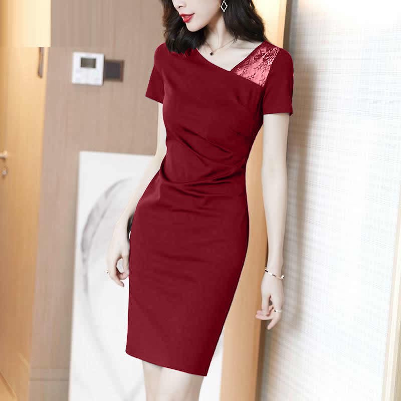 Đầm Ngắn Váy Đầm Chuyên Nghiệp Thời Trang Xuân 2021 Phụ Nữ | BigBuy360 - bigbuy360.vn