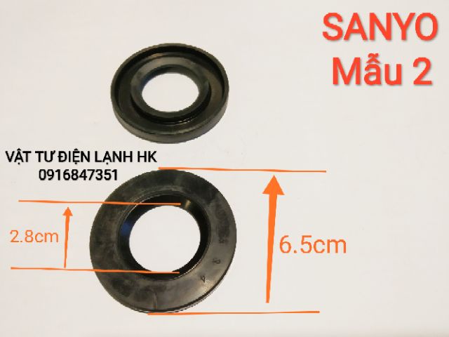 Phớt máy giặt hãng SANYO - chọn mẫu kích thước như hình