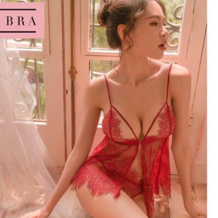 Váy ngủ sexy gợi cảm xuyên thấu hai dây cao cấp E1