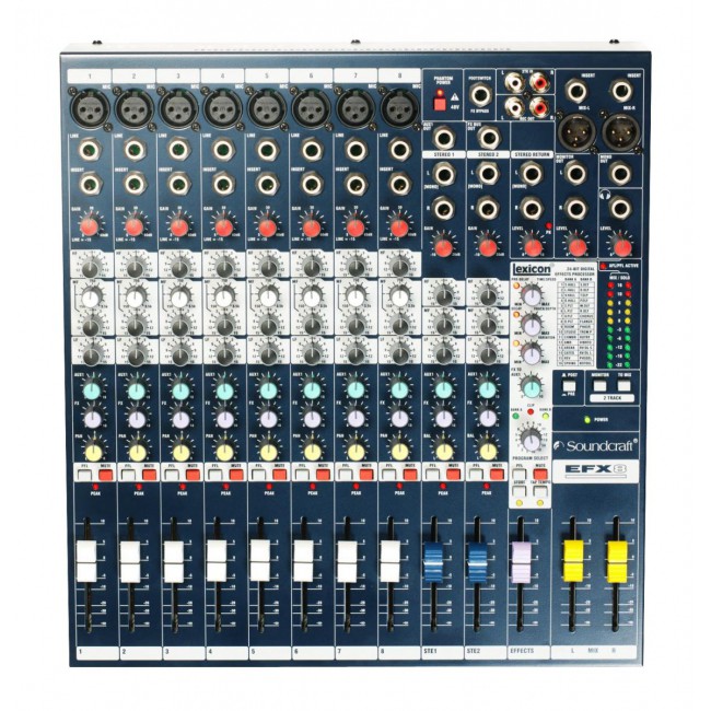 CTY MẠNH TIẾN BÀN MIXER SOUNDCRAFT EFX8 CHUYÊN ÂM THANH SÂN KHẤU