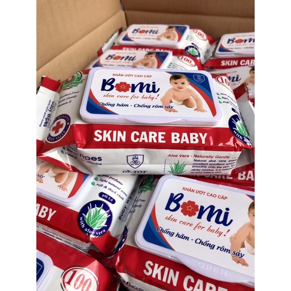 Khăn ướt BABY BOMI 80 GRAM _ COMBO 6 GÓI