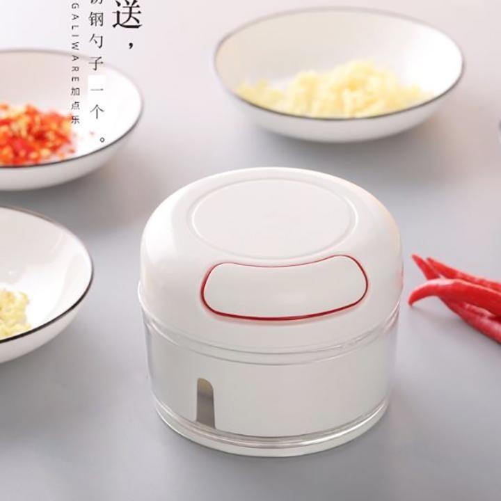 Dụng cụ máy xay tỏi ớt cầm tay đa năng nhỏ gọn thế hệ mới Mini Food Chopper có tay kéo