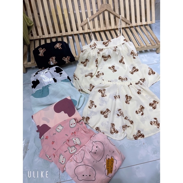 Set bộ 2s lụa cute nhiều hình