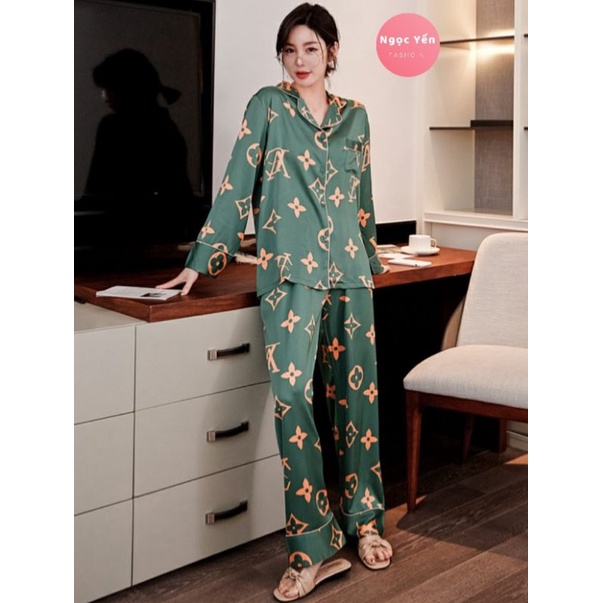 Bộ Lụa Quảng Châu cao cấp Dài Tay Xinh - Xịn - Mịn | BigBuy360 - bigbuy360.vn
