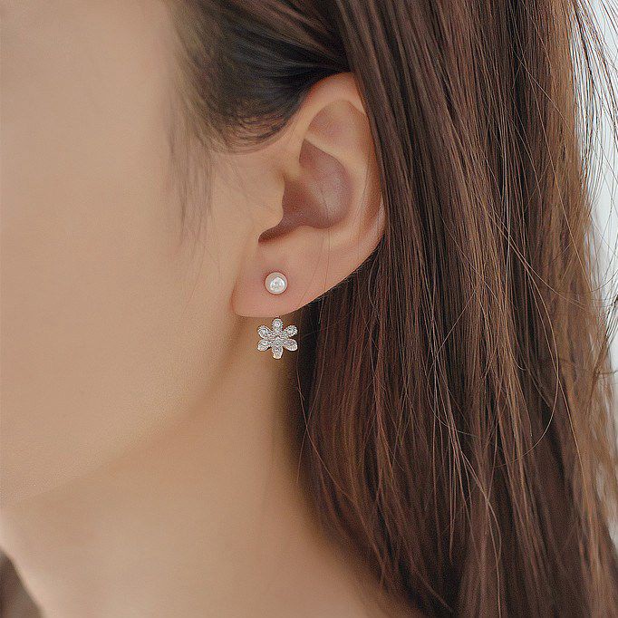Bông tai nữ bạc 925 hoa nụ ngọt ngào mẫu mới