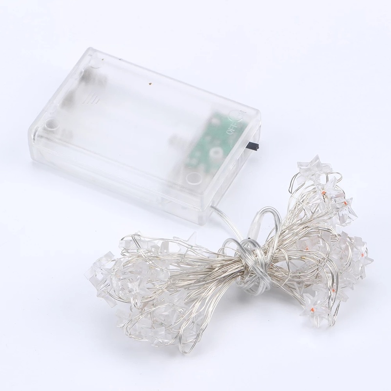 Dây đèn ngủ led bằng đồng họa tiết bầu trời đầy sao cho tiệc giáng sinh/sinh nhật 2m