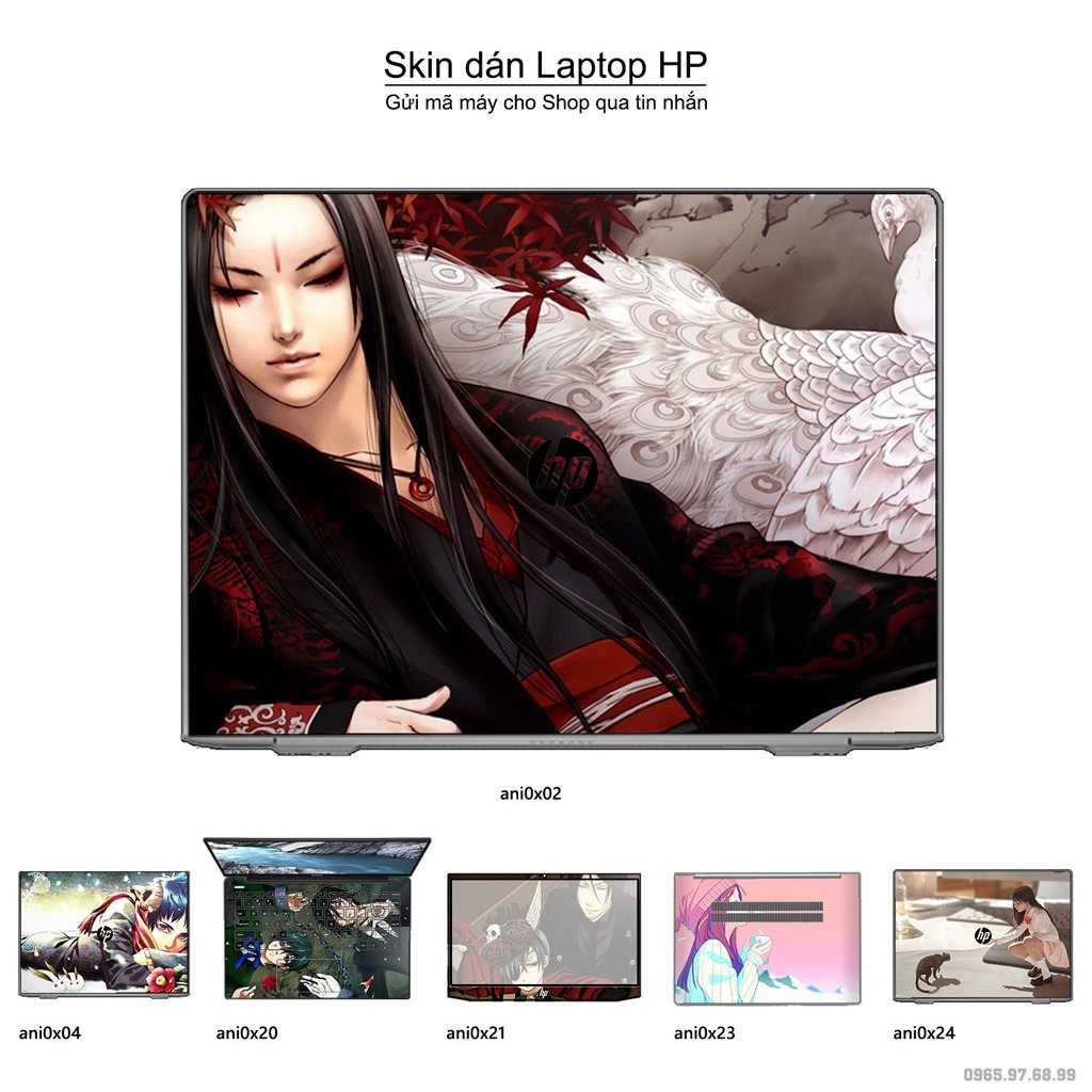 Skin dán Laptop HP in hình Anime (inbox mã máy cho Shop)