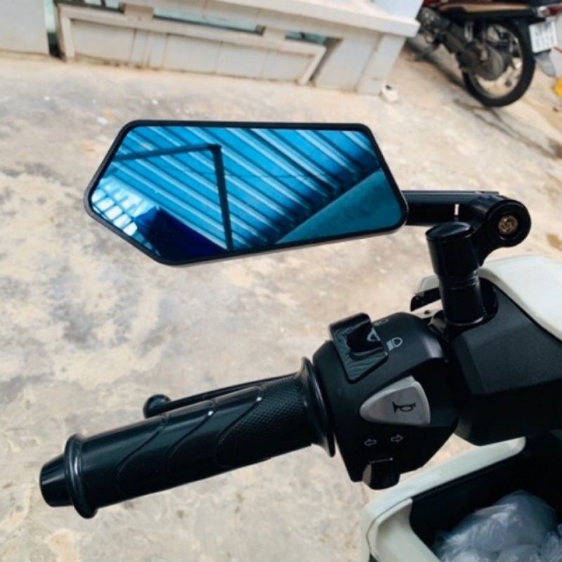 Kính Chiếu Hậu Rizoma 5 Cạnh Lớn Nhôm CNC