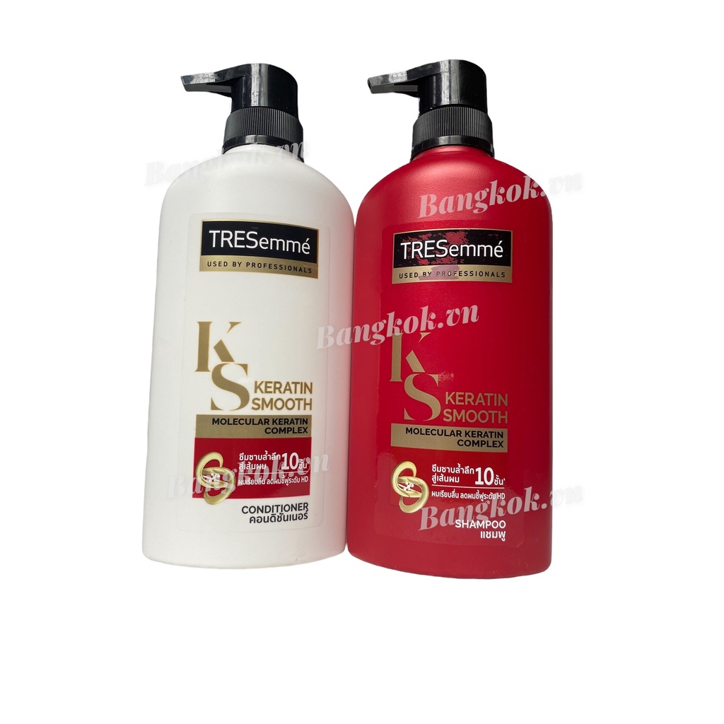 Cặp dầu gội + xả Tresemme Keratin Smooth 5in1 Thái Lan 400ML