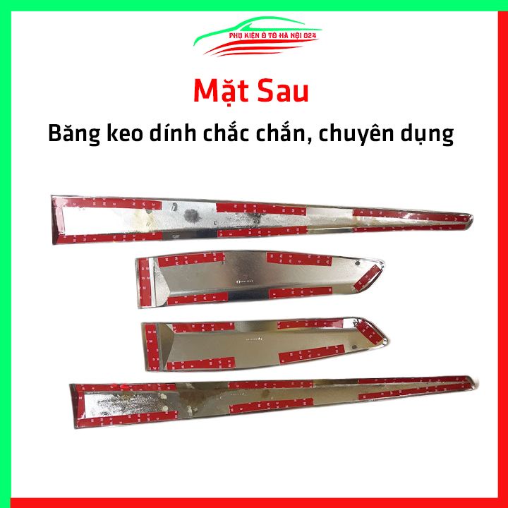 Bộ ốp nẹp sườn i10 2019-2021 Hatch Back mạ crom trang trí làm đẹp xe