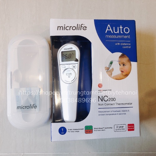 NHIỆT KẾ ĐIỆN TỬ HỒNG NGOẠI Microlife NC200 đo 1 giây BH 2 NĂM 1 ĐỔI 1 - CHÍNH HÃNG - An toàn - Tiện lợi