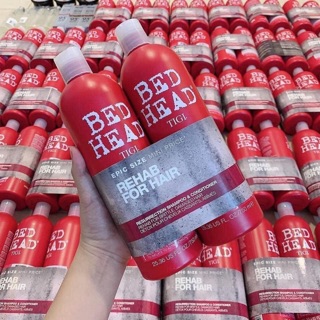 - Bộ dầu gội xả Tigi Bed Head Rehab For Hair 750ml (màu đỏ):