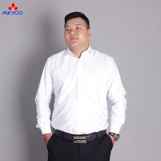 ( size 80-150kg) Áo Sơ Mi Trắng Nam Big Size