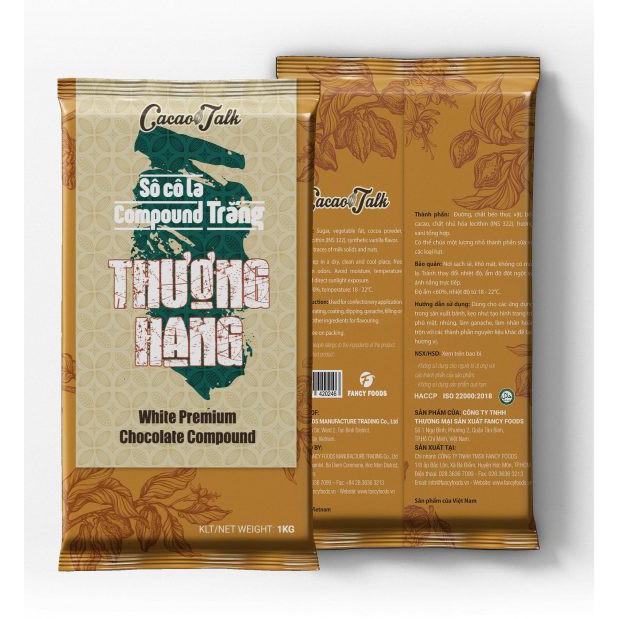 Socola Compound Trắng Thượng Hạng Dạng Khối 1kg