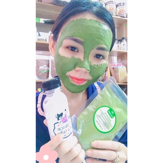 Combo bột trà xanh + sữa non + que đắp mặt