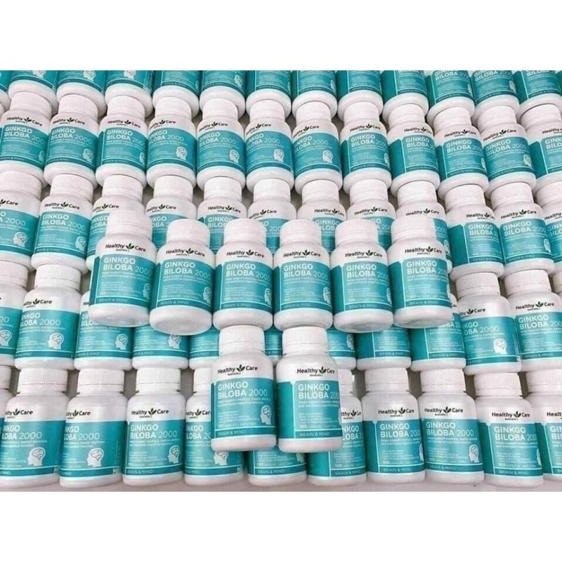 Viên Uống Bổ Não Healthy Care Ginkgo Biloba 2000mg 100 Viên