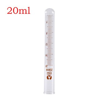 Ống nghiệm thủy tinh chia vạch cổ trơn 20ml- kích thước 18x150mm