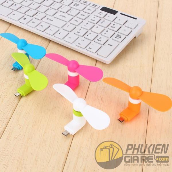 xả kho Giá rẻ  Quạt mini micro USB,Lighning dành cho điện thoạ iPika shop