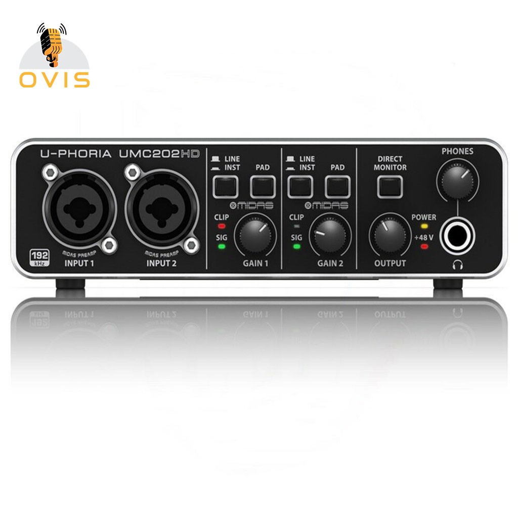 Behringer U-PHORIA UMC202HD | Sound Card Thu Âm Và Làm Nhạc