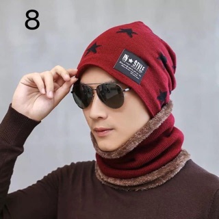Set khăn kèm mũ len cho bé