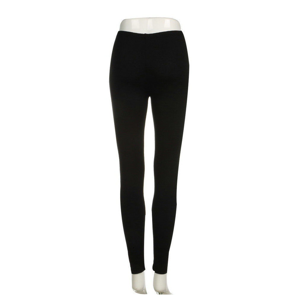 Quần Legging Đen Rách Gối Gợi Cảm Cho Nữ