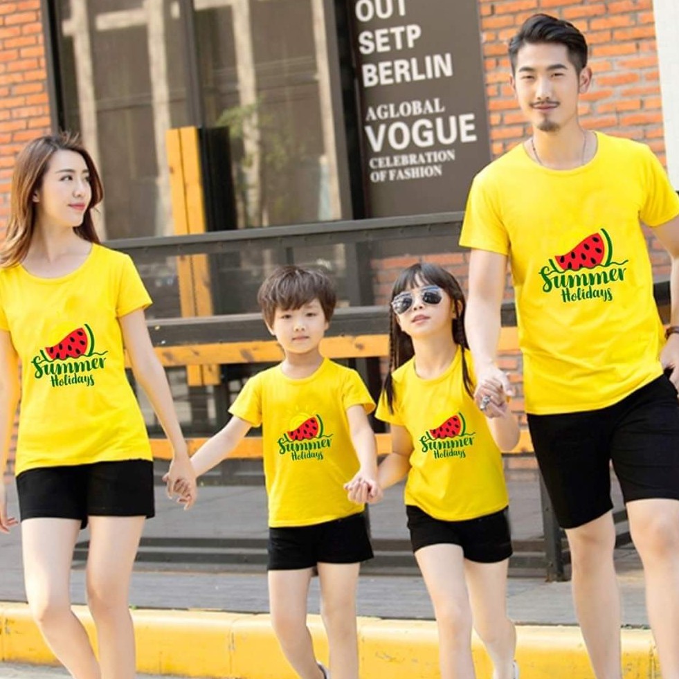 Áo nhóm , Đồ gia đình .Chất liệu thun cotton loại 1 đủ size từ 8 đến 100kg .