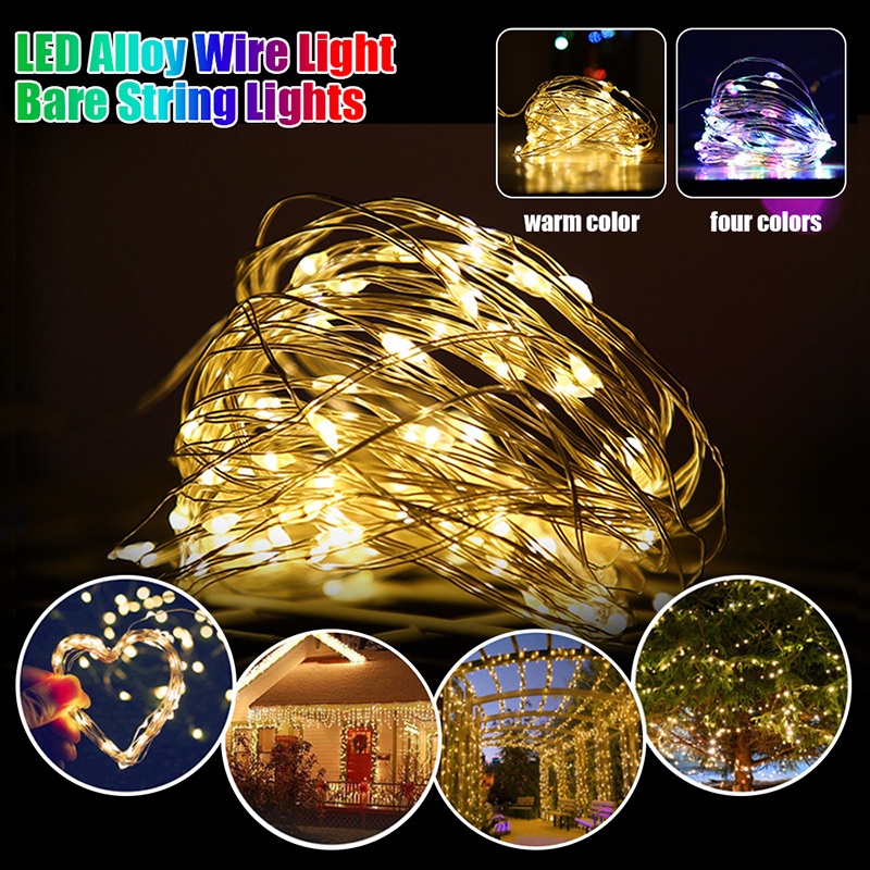 Dây Đèn Led 0.5M / 1M / 2M / 3M Chống Thấm Nước Trang Trí Phòng Ngủ / Tiệc Cưới / Giáng Sinh