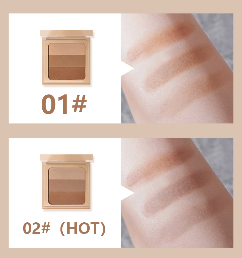 [Hàng mới về] Bảng Phấn Che Khuyết Điểm 3 Màu Kiss Beauty Thích Hợp Cho Người Mới Bắt Đầu | BigBuy360 - bigbuy360.vn