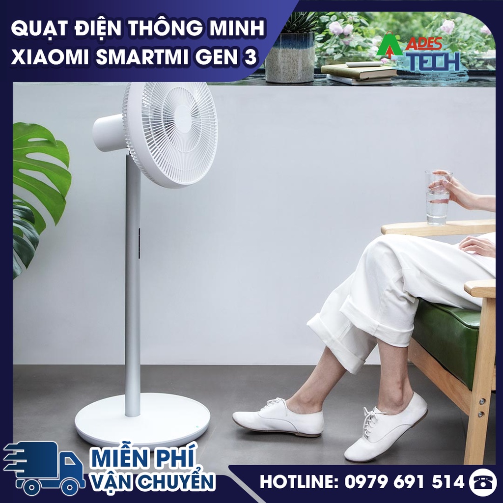 Quạt điện thông minh Xiaomi Smartmi Gen 3 - Bảo hành 12 tháng - Kết nối điện thoại