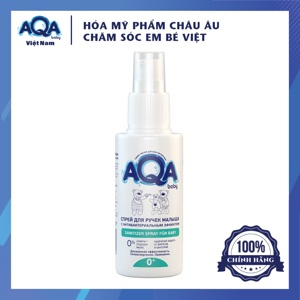 Xịt diệt khuẩn khử mùi cho bé AQA baby dung tích 100ml