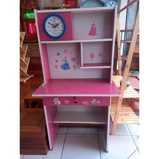 Bàn học sinh bằng gỗ công nghiệp có đồng hồ 80cm – 1m – 1m2