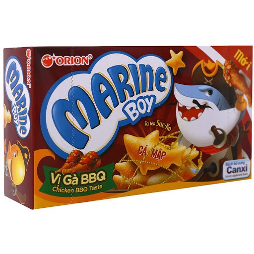 Bim Bim -Bánh Cá Marine Boy/ Jungle Boy 35g Rong Biển Tuyết Xanh/ Tôm Nướng Môi Đỏ/ Gà Bbq/ Sườn Bò Sốt Cam