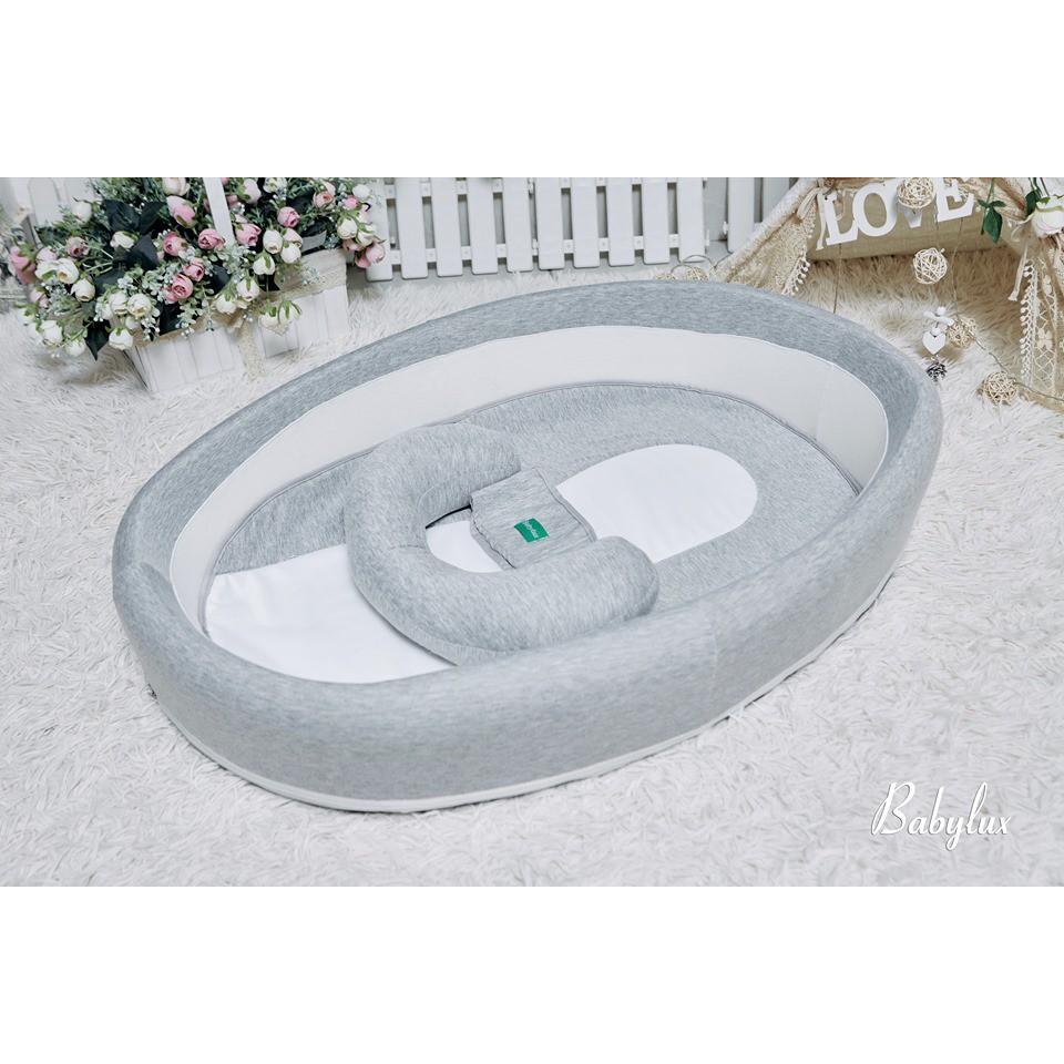  Nôi cũi ngủ chung giường & đệm ngủ đúng tư thế cho bé babylux 2 in 1 ( Mã BL08)