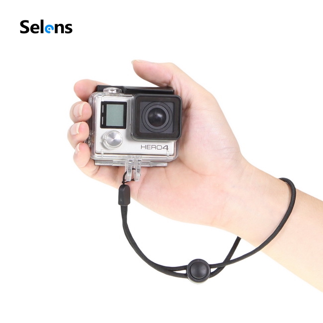 Tay cầm camera Selens bằng sợi carbon kèm dây đeo cho Gopro / Xiaoyi / SJCAM