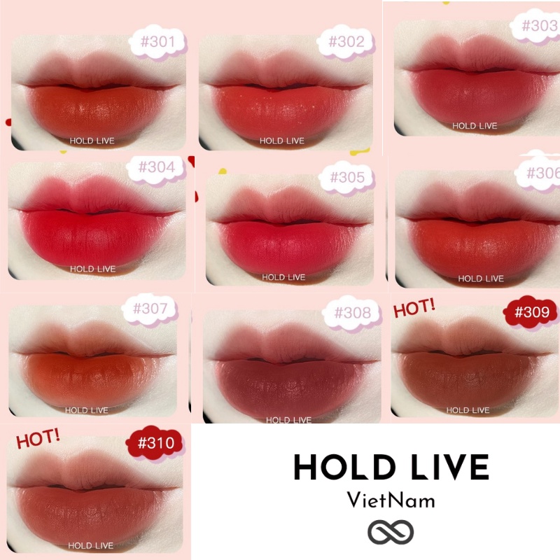 [Có sẵn] Son thỏi Hold Live Unicorn Dream Powder HL 430 lì lâu trôi lên màu cực chuẩn che mờ các vết nứt môi