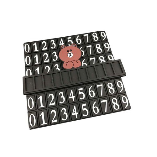 Bảng ghi số điện thoại nhựa dẻo trên ô tô