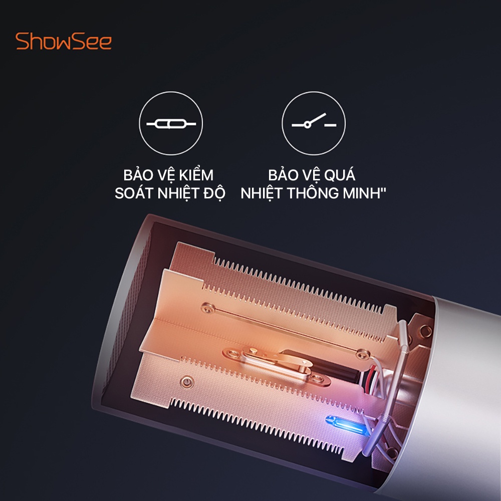 Máy sấy tóc bổ sung ion âm Xiaomi Youpin SHOWSEE A1-W A2-W  A5-R A5-G 1800W cao cấp Chống Xù Rối Khô Tóc - Mixiao Haochi